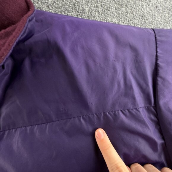 VTG Columbia Down Jacket Men Purple Red Reversible XL Insulated Pockets Outdoor - Picture 5 of 16